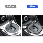 Adesivo decorativo per pannello console di posizione dell'ingranaggio in fibra di carbonio per auto per Nissan 370Z Z34 2009-, guida a destra e a sinistra universale, Whole Gear Position Console Panel