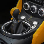 Adesivo decorativo per pannello console posizione mezza marcia in fibra di carbonio per auto per Nissan 370Z Z34 2009-, guida a destra e sinistra universale, Half Gear Position Console Panel