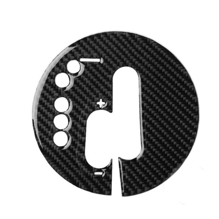 Adesivo decorativo per pannello cambio manuale in fibra di carbonio per Nissan 370Z Z34 2009-, Manual Transmission Left Drive, Manual Transmission Right Drive