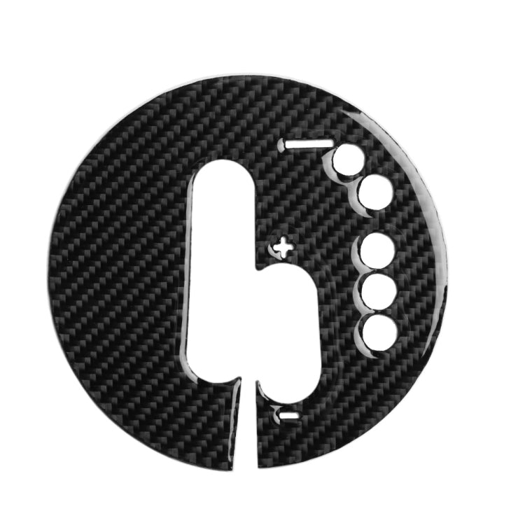 Adesivo decorativo per pannello cambio manuale in fibra di carbonio per Nissan 370Z Z34 2009-, Manual Transmission Left Drive, Manual Transmission Right Drive