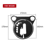 Adesivo decorativo per pannello cambio in fibra di carbonio per auto per Nissan 370Z Z34 2009-, Gear Shift Panel Left Drive, Gear Shift Panel Right Drive