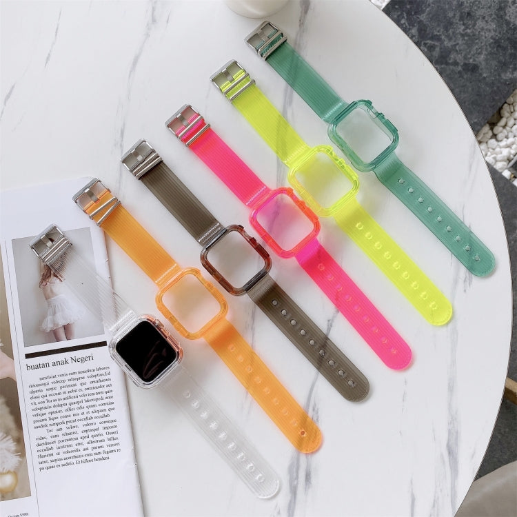 Cinturino in TPU trasparente color caramella per Apple Watch Series 6 e SE e 5 e 4 40 mm, For Apple Watch Series 7  41mm / & 6 & SE & 5 & 4 40mm