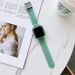 Cinturino in TPU trasparente color caramella per Apple Watch Series 6 e SE e 5 e 4 44 mm, For Apple Watch Series  7  45mm / & 6 & SE & 5 & 4 44mm