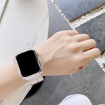 Cinturino in TPU trasparente color caramella per Apple Watch Series 6 e SE e 5 e 4 44 mm, For Apple Watch Series  7  45mm / & 6 & SE & 5 & 4 44mm