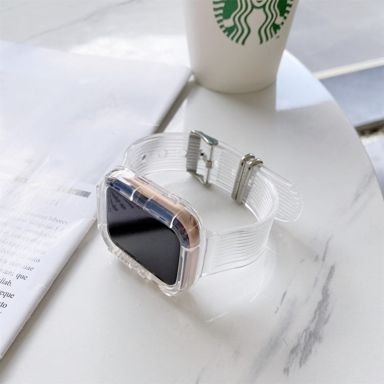 Cinturino in TPU trasparente color caramella per Apple Watch Series 6 e SE e 5 e 4 44 mm, For Apple Watch Series  7  45mm / & 6 & SE & 5 & 4 44mm