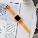 Cinturino in TPU trasparente color caramella per Apple Watch Series 6 e SE e 5 e 4 44 mm, For Apple Watch Series  7  45mm / & 6 & SE & 5 & 4 44mm