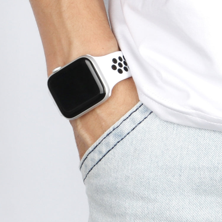 Cinturino elastico in silicone per Apple Watch Series 6 e SE e 5 e 4 44 mm / 3 e 2 e 1 42 mm, 150mm (Black White), 150mm (Black Red), 150mm (Light Pink White), 150mm (Blue White), 150mm (Grey Black), 160mm (Black White), 160mm (Black Red)              ...