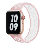 Cinturino elastico in silicone per Apple Watch Series 6 e SE e 5 e 4 44 mm / 3 e 2 e 1 42 mm, 150mm (Black White), 150mm (Black Red), 150mm (Light Pink White), 150mm (Blue White), 150mm (Grey Black), 160mm (Black White), 160mm (Black Red)              ...