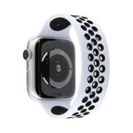 Cinturino elastico in silicone per Apple Watch Series 6 e SE e 5 e 4 40 mm / 3 e 2 e 1 38 mm, lunghezza: 160 mm, 160mm (White Black), 160mm (Black), 160mm (Black Yellow), 160mm (Black Grey), 160mm (Red Black), 160mm (Black White), 160mm (Black Red)    ...