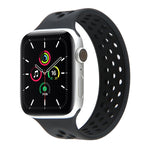 Cinturino elastico in silicone per Apple Watch Series 6 e SE e 5 e 4 40 mm / 3 e 2 e 1 38 mm, lunghezza: 160 mm, 160mm (White Black), 160mm (Black), 160mm (Black Yellow), 160mm (Black Grey), 160mm (Red Black), 160mm (Black White), 160mm (Black Red)    ...