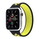 Cinturino elastico in silicone per Apple Watch Series 6 e SE e 5 e 4 40 mm / 3 e 2 e 1 38 mm, lunghezza: 160 mm, 160mm (White Black), 160mm (Black), 160mm (Black Yellow), 160mm (Black Grey), 160mm (Red Black), 160mm (Black White), 160mm (Black Red)    ...
