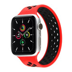 Cinturino elastico in silicone per Apple Watch Series 6 e SE e 5 e 4 40 mm / 3 e 2 e 1 38 mm, lunghezza: 160 mm, 160mm (White Black), 160mm (Black), 160mm (Black Yellow), 160mm (Black Grey), 160mm (Red Black), 160mm (Black White), 160mm (Black Red)    ...