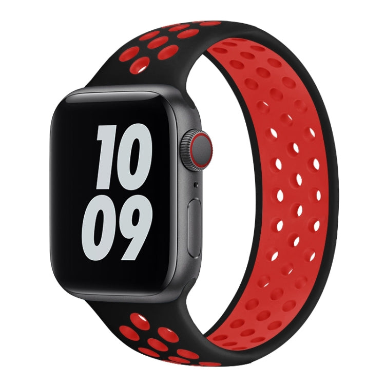Cinturino elastico in silicone per Apple Watch Series 6 e SE e 5 e 4 40 mm / 3 e 2 e 1 38 mm, lunghezza: 160 mm, 160mm (White Black), 160mm (Black), 160mm (Black Yellow), 160mm (Black Grey), 160mm (Red Black), 160mm (Black White), 160mm (Black Red)    ...