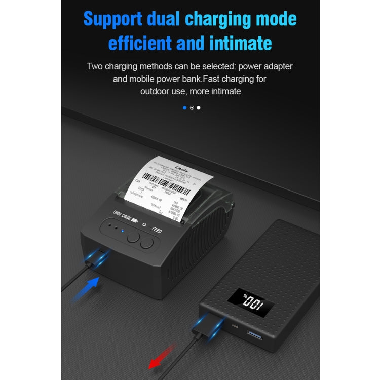 Stampante termica portatile Bluetooth 58mm per ricevute