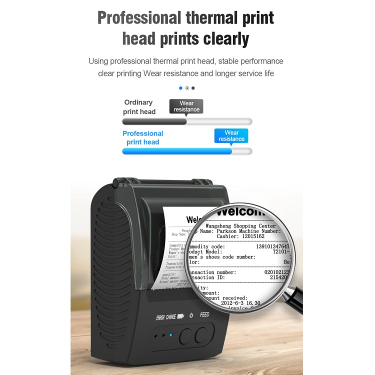 Stampante termica portatile Bluetooth 58mm per ricevute