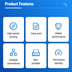 Stampante termica portatile Bluetooth 58mm per ricevute