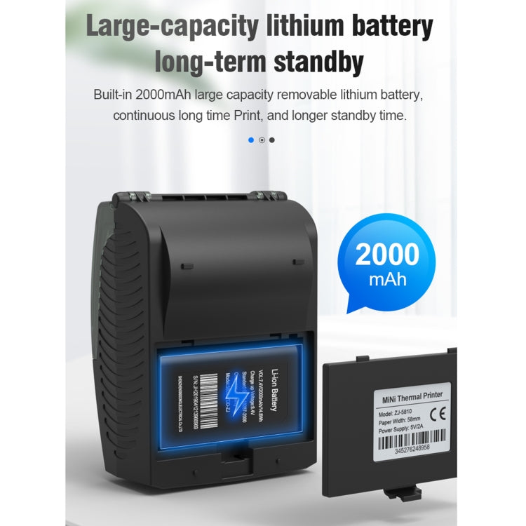Stampante termica portatile Bluetooth 58mm per ricevute