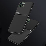 Classic Tilt Strip Grain Custodia magnetica antiurto per PC + TPU, For iPhone 6, For iPhone 6 Plus, For iPhone SE 2022 / SE 2020 / 8 / 7, For iPhone 8 Plus / 7 Plus, For iPhone 11, For iPhone 11 Pro