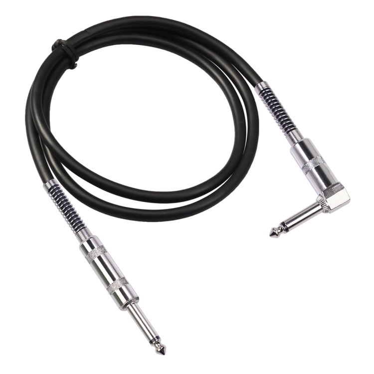 Cavo audio per chitarra elettrica 6,35 mm spina dritta-gomito