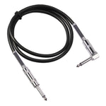 Cavo audio per chitarra elettrica 6,35 mm spina dritta-gomito