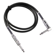 Cavo audio per chitarra elettrica 6,35 mm spina dritta-gomito