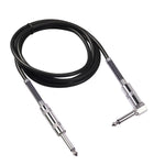 Cavo audio per chitarra elettrica 6,35 mm spina dritta-gomito