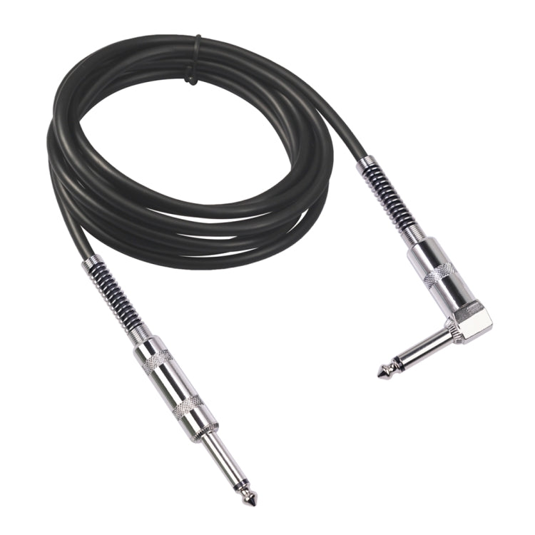 Cavo audio per chitarra elettrica 6,35 mm spina dritta-gomito