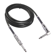 Cavo audio per chitarra elettrica 6,35 mm spina dritta-gomito