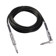 Cavo audio per chitarra elettrica 6,35 mm spina dritta-gomito