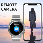 M98 Schermo a colori IPS da 1,28 pollici IP67 Orologio intelligente impermeabile, supporto monitor del sonno / cardiofrequenzimetro / chiamata Bluetooth, stile: cinturino in acciaio, Steel Strap(Black), Steel Strap(Silver)