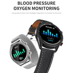 M98 Schermo a colori IPS da 1,28 pollici IP67 Orologio intelligente impermeabile, supporto monitor del sonno / cardiofrequenzimetro / chiamata Bluetooth, stile: cinturino in acciaio, Steel Strap(Black), Steel Strap(Silver)