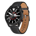 M98 Schermo a colori IPS da 1,28 pollici IP67 Orologio intelligente impermeabile, supporto monitor del sonno / cardiofrequenzimetro / chiamata Bluetooth, stile: cinturino in pelle, Leather Strap(Silver), Leather Strap(Black)
