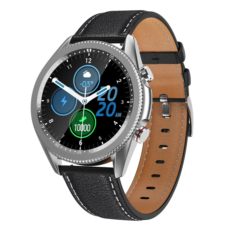 Smartwatch M98 con schermo IPS 1,28" e cinturino in pelle