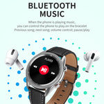 M98 Schermo a colori IPS da 1,28 pollici IP67 Orologio intelligente impermeabile, supporto monitor del sonno / cardiofrequenzimetro / chiamata Bluetooth, stile: cinturino in pelle, Leather Strap(Silver), Leather Strap(Black)