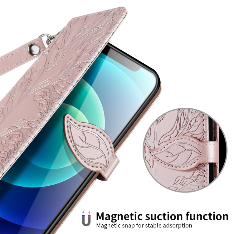 Custodia portafoglio in pelle con motivo a rilievo per iPhone XS