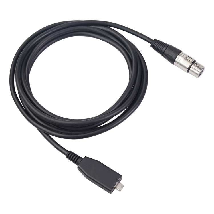 TY18 USB-C / Type-C maschio a cavo di registrazione per microfono Cannon femmina, 2m, 3m