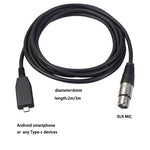 Cavo USB-C maschio a XLR femmina per microfono 2m o 3m
