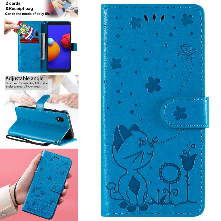 Custodia portafoglio in pelle per Samsung Galaxy A01 Core