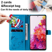 Custodia portafoglio in pelle a ribalta per Samsung Galaxy S20 FE