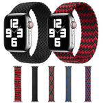 Cinturini di ricambio per cinturino singolo intrecciato in nylon di colore misto per Apple Watch Series 6 e SE e 5 e 4 44 mm / 3 e 2 e 1 42 mm, S, M, L