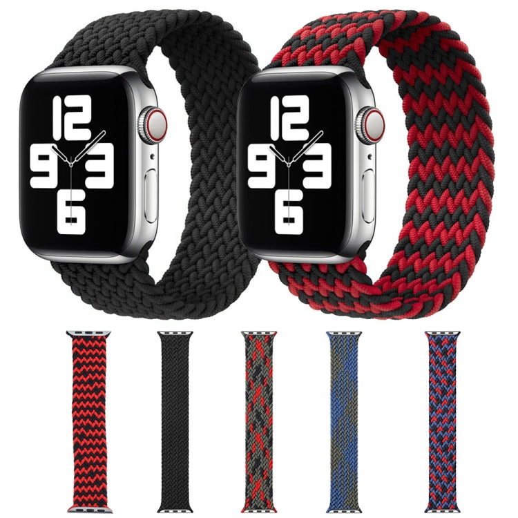 Cinturini di ricambio per cinturino singolo intrecciato in nylon di colore misto per Apple Watch Series 6 e SE e 5 e 4 44 mm / 3 e 2 e 1 42 mm, S, M, L