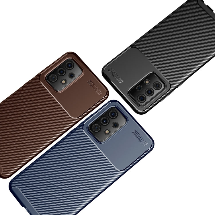 Custodia TPU con trama fibra di carbonio per Samsung Galaxy A52 5