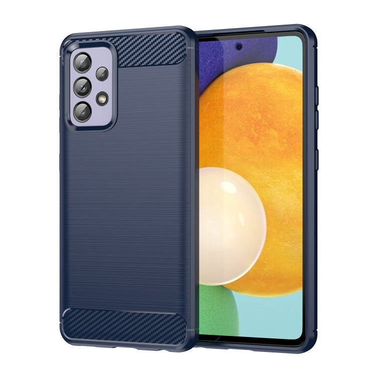 Custodia TPU effetto fibra di carbonio per Samsung Galaxy A52 5G