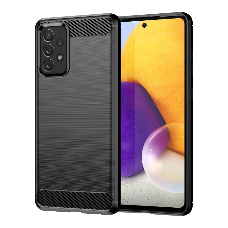 Custodia TPU effetto fibra di carbonio per Samsung Galaxy A52 5G
