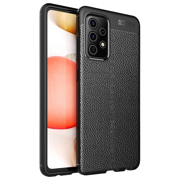 Custodia TPU con texture Litchi per Samsung Galaxy A52 5G