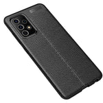Custodia TPU con texture Litchi per Samsung Galaxy A52 5G