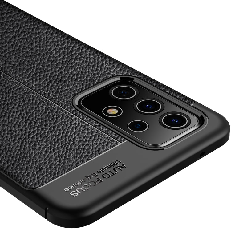 Custodia antiurto in TPU con texture Litchi, For Samsung Galaxy A52 5G, For Samsung Galaxy A72 5G