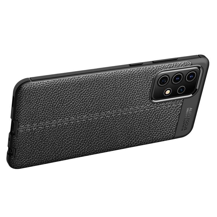Custodia antiurto in TPU con texture Litchi, For Samsung Galaxy A52 5G, For Samsung Galaxy A72 5G