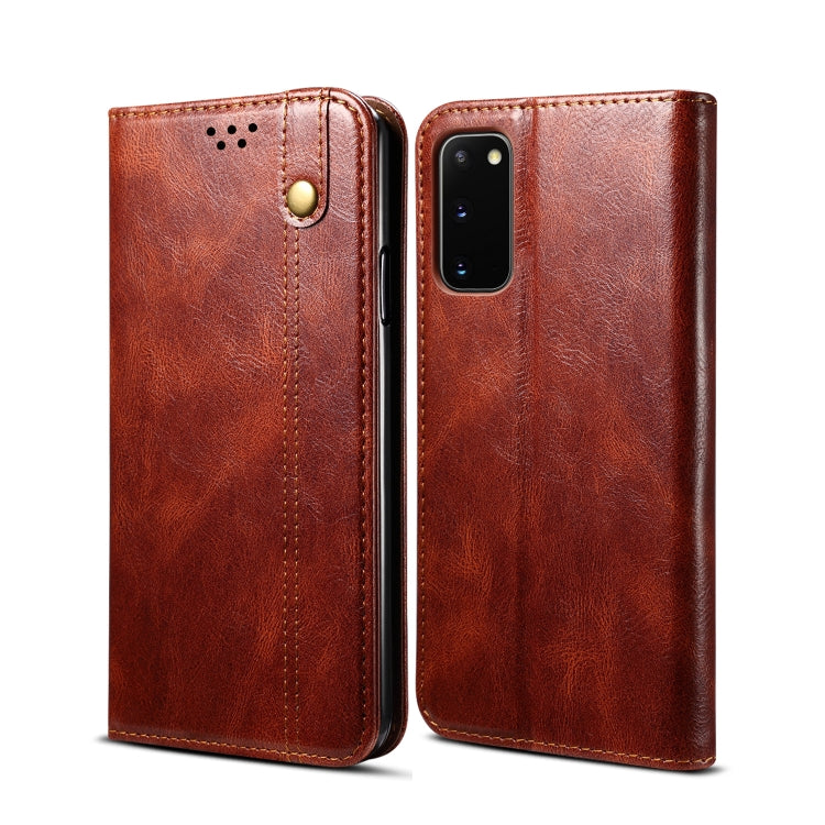 Custodia portafoglio in pelle con slot carte per Galaxy S20