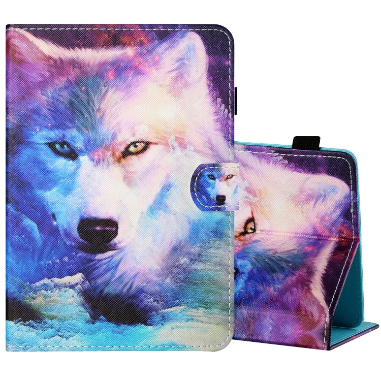 Filo da cucito Custodia in pelle piatta verniciata orizzontale con copri penna e striscia antiscivolo e slot per schede e supporto, For 7 inch Tablet PC Universal, For 8 inch Tablet PC Universal